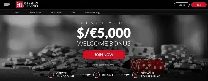 Mansion Casino lobby